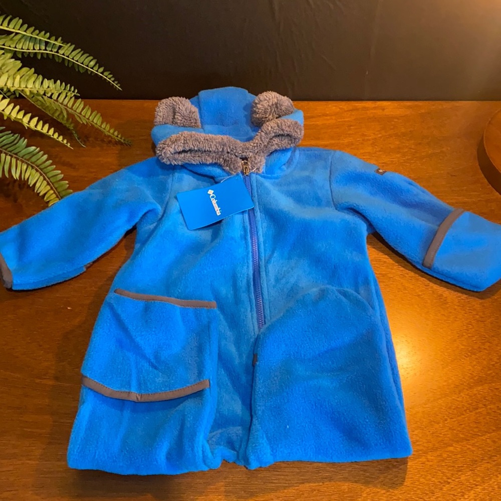 Columbia fleece teddy bear footie
